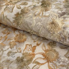 Bavlněná látka TIE DYE EMBROIDERY Swingy design A