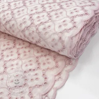 Bavlněná látka EMBROIDERY Lilian rose