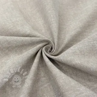 Len s bavlnou Lico beige