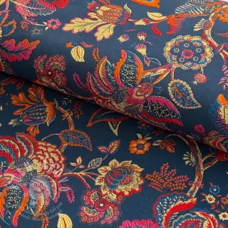 Dekorační látka jacquard Inaya bleu
