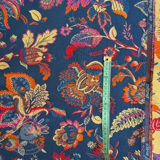 Dekorační látka jacquard Inaya bleu