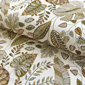 Dekorační látka jacquard Euphoria blanc kaki