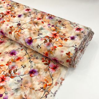 Viskóza RAYON POPLIN Bright flowers design G digital print