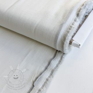 Viskóza se lnem PREMIUM off white