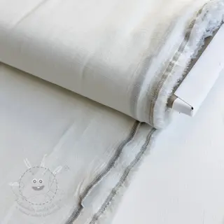 Viskóza se lnem PREMIUM off white