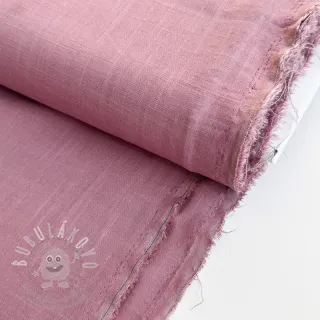 Viskóza se lnem PREMIUM old pink