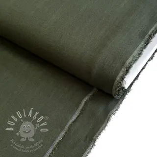 Viskóza se lnem PREMIUM army