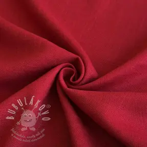 Viskóza se lnem PREMIUM dark red