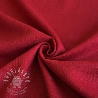 Viskóza se lnem PREMIUM dark red