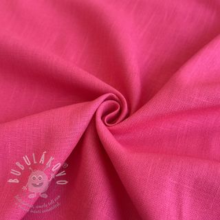 Viskóza se lnem PREMIUM fuchsia