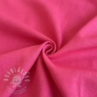 Viskóza se lnem PREMIUM fuchsia