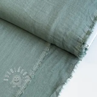 Viskóza se lnem PREMIUM dark old green
