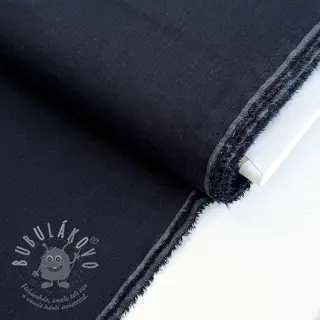 Viskóza se lnem PREMIUM navy blue