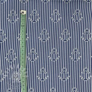 Dekorační látka premium Iconic Anchor Stripe