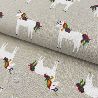 Dekorační látka Linenlook Unique unicorn