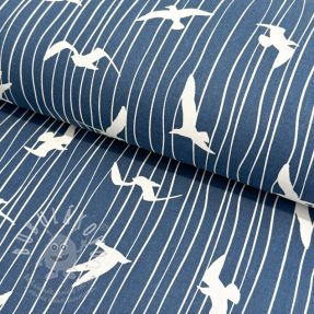 Dekorační látka Iconic Seagull Stripe navy