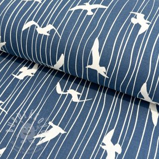 Dekorační látka Iconic Seagull Stripe navy