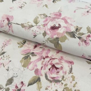 Dekorační látka premium Classic Painted Rose DOUBLE