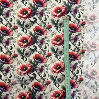 Viskóza se lnem Liana design C digital print
