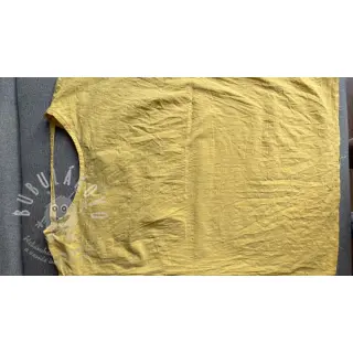 Bavlněná látka se lnem yellow