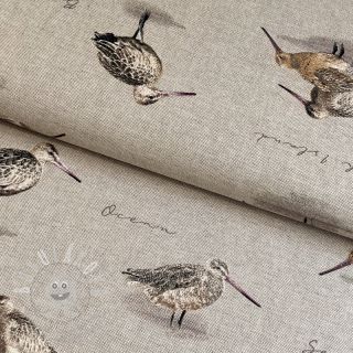 Dekorační látka Linenlook Sandpiper Bird