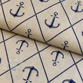 Dekorační látka Linenlook Anchor Hope Icon