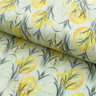 Úplet VISCOSE Enjoy The Silence lemon digital print