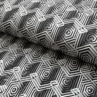 Úplet VISCOSE Structure grey digital print
