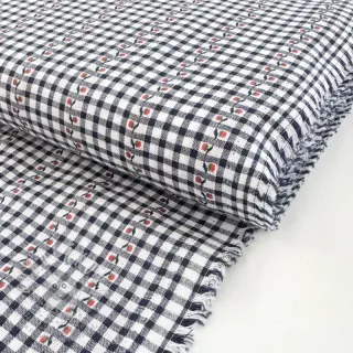 Bavlněná látka JACQUARD Climbing navy