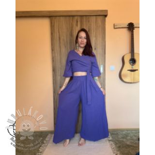 Dvojitá gázovina/mušelín cobalt