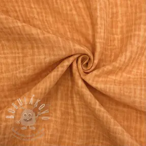 Dvojitá gázovina/mušelín Vintage orange
