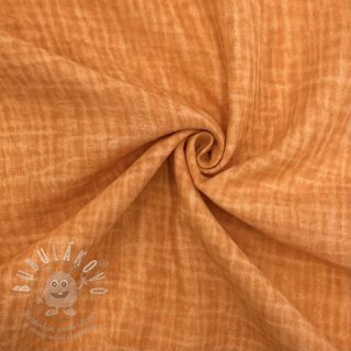 Dvojitá gázovina/mušelín Vintage orange