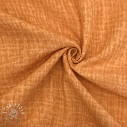 Dvojitá gázovina/mušelín Vintage orange