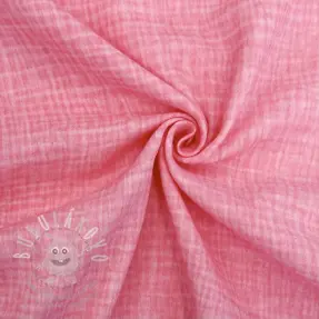 Dvojitá gázovina/mušelín Vintage pink