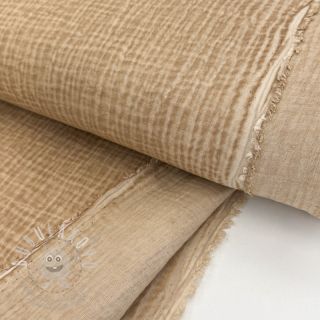Dvojitá gázovina/mušelín Vintage camel