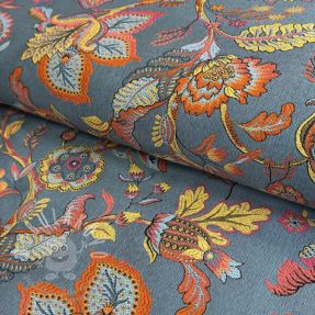 Dekorační látka jacquard Inaya ciel