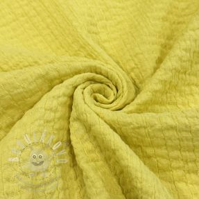 Bavlněná látka STRETCH Baby yellow