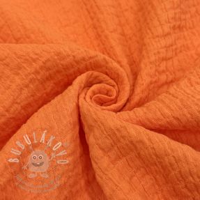 Bavlněná látka STRETCH Baby orange