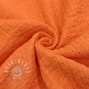 Bavlněná látka STRETCH Baby orange