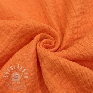Bavlněná látka STRETCH Baby orange