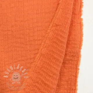 Bavlněná látka STRETCH Baby orange