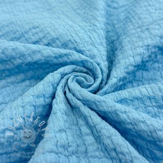 Bavlněná látka STRETCH Baby blue