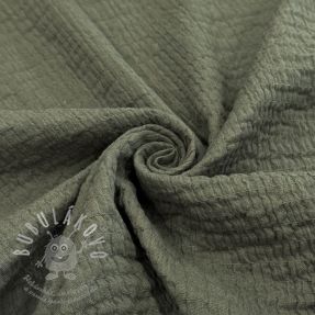 Bavlněná látka STRETCH Baby khaki