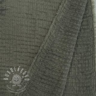 Bavlněná látka STRETCH Baby khaki
