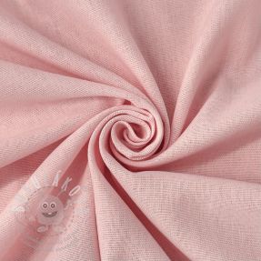 Bavlněná látka se lnem PREMIUM light pink