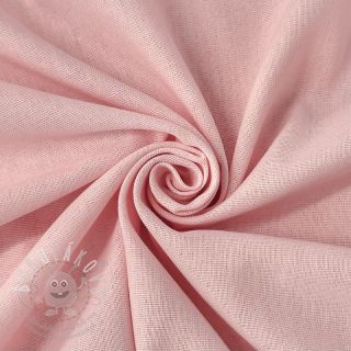 Bavlněná látka se lnem PREMIUM light pink