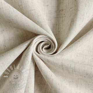 Bavlněná látka se lnem PREMIUM natural linen