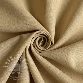 Bavlněná látka se lnem PREMIUM sand