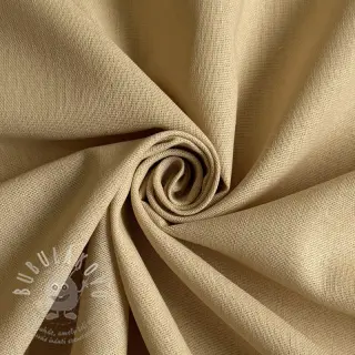 Bavlněná látka se lnem PREMIUM sand