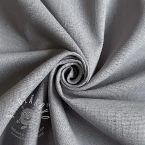Bavlněná látka se lnem PREMIUM light grey